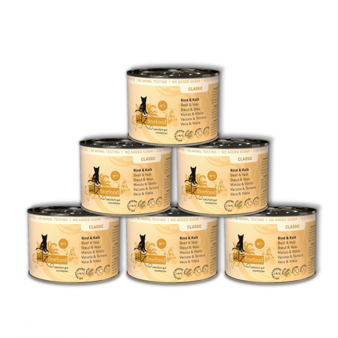 Catz Finefood Classic cielęcina, wołowina 200 g × 6