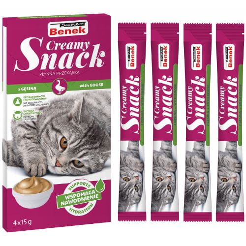 Super Beno Creamy Snack gęś 15 g × 4