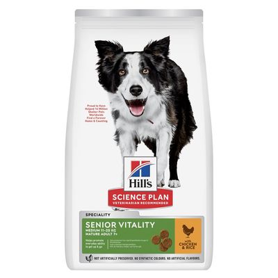 Hill's Senior Vitality kurczak senior średnie rasy 14 kg × 2