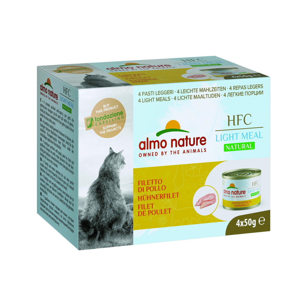 Almo Nature HFC Light Meal kurczak kawałki adult 50 g × 4