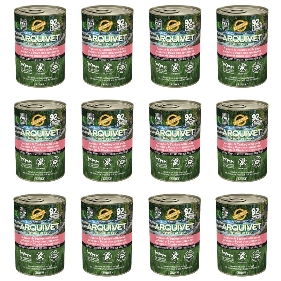 Arquivet indyk, łosoś 400 g × 12
