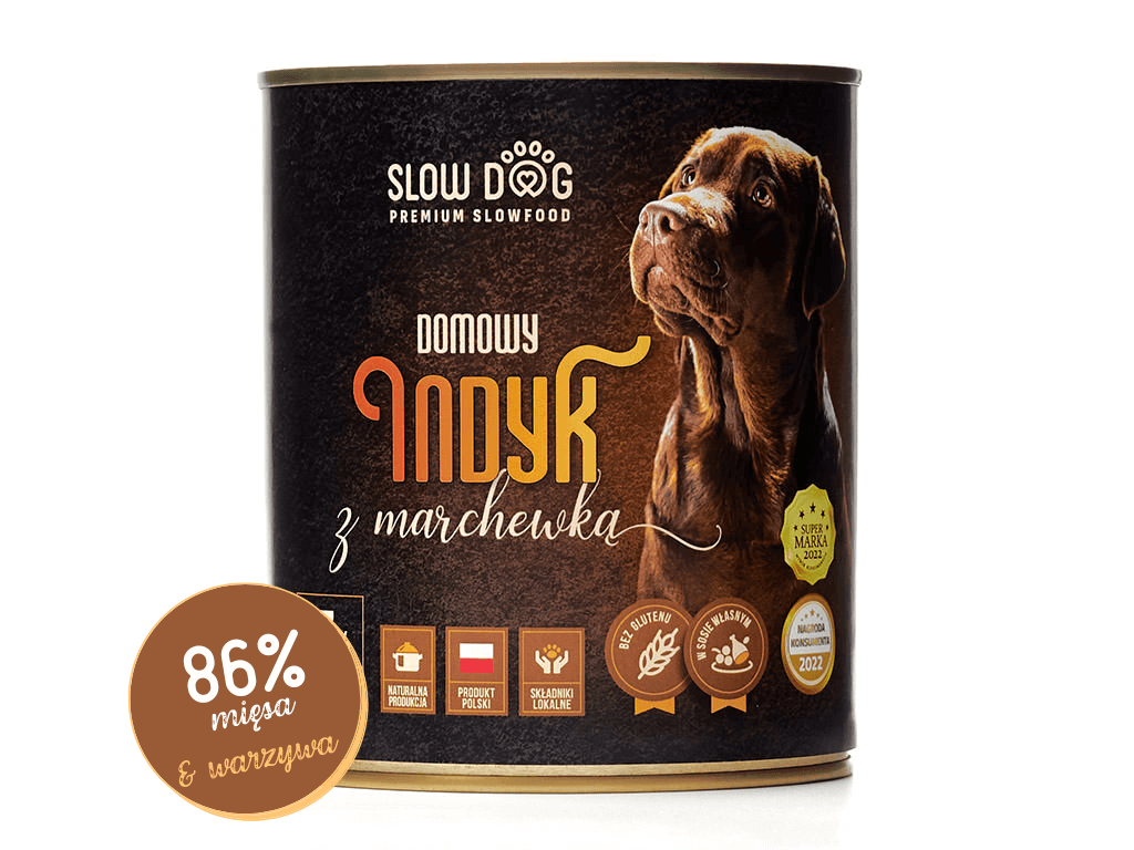 Slow Dog indyk z marchewką 850 g