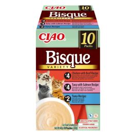 Inaba Ciao Bisque mix smaków w bulionie 40 g × 10