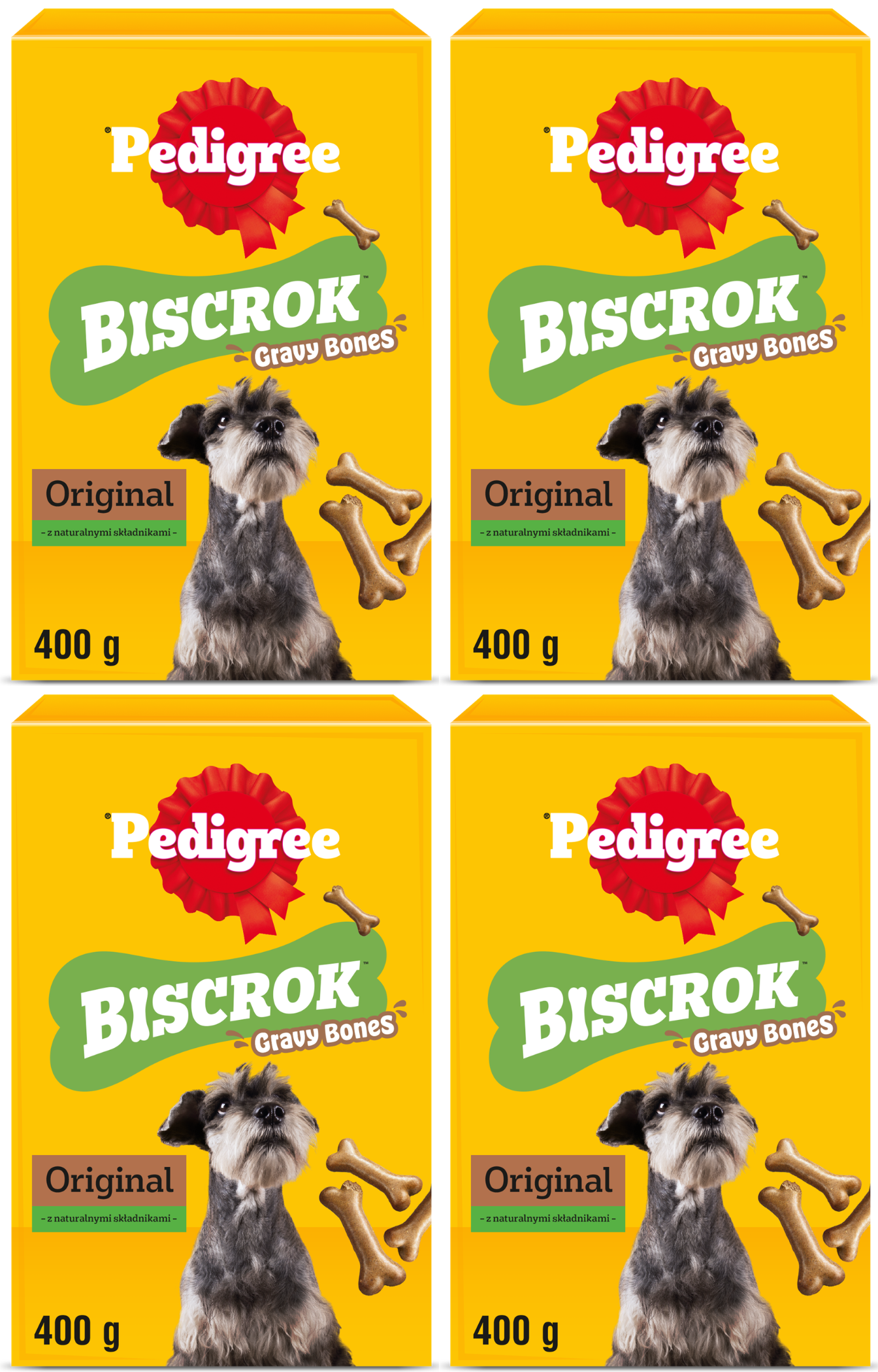 Pedigree Biscrok 400 g × 4