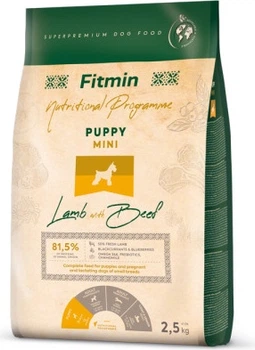 Fitmin jagnięcina, wołowina puppy małe rasy 2,5 kg