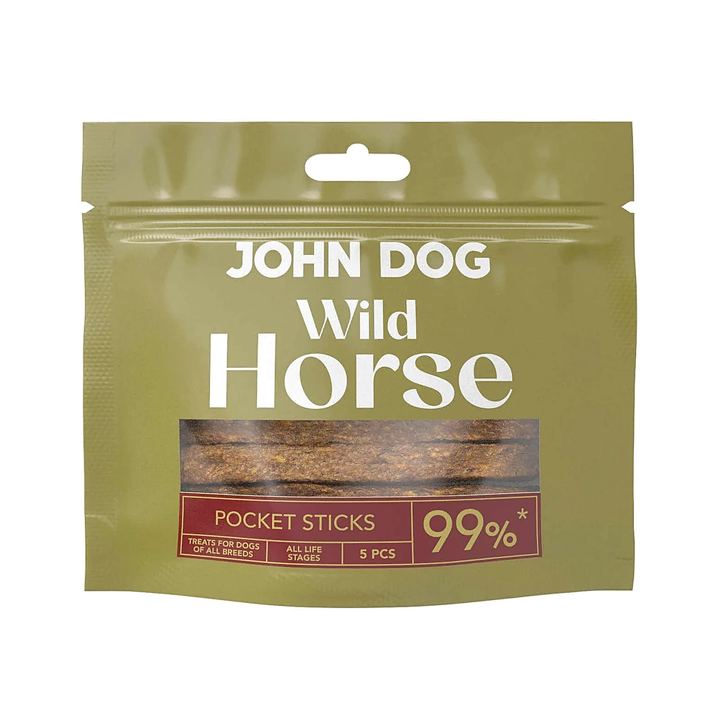 John Dog Wild Pocket konina 16 g × 5