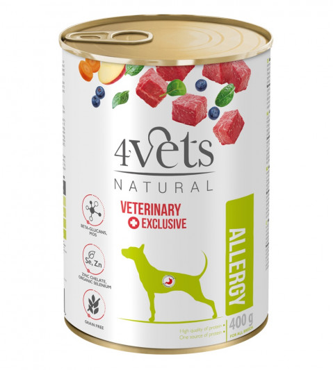 4Vets Natural Allergy jagnięcina 400 g