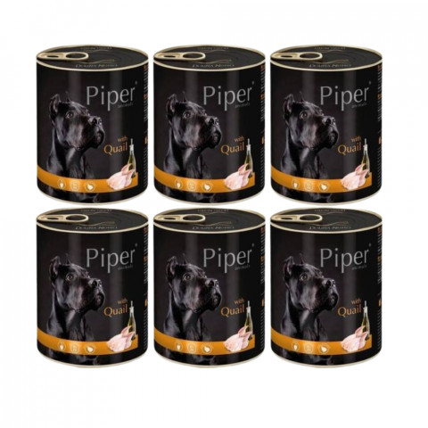 Piper dziczyzna, przepiórka adult 800 g × 6