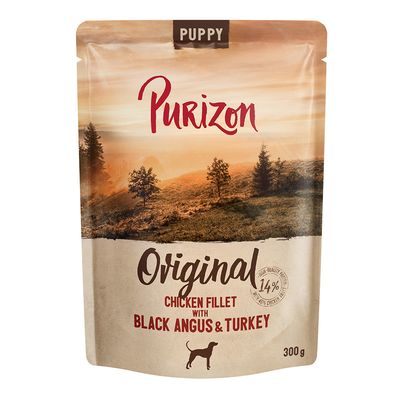 Purizon kurczak, wołowina, indyk puppy 300 g × 6