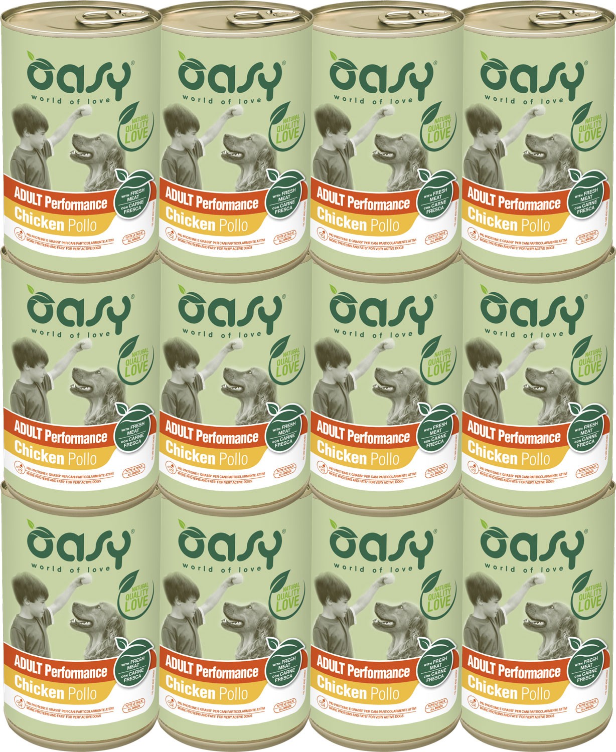 Oasy Lifestage kurczak adult 400 g × 12