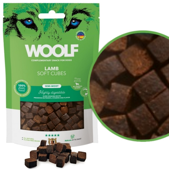 Woolf Soft Cubes jagnięcina 100 g