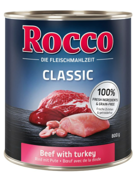 Rocco Classic indyk, wołowina 800 g