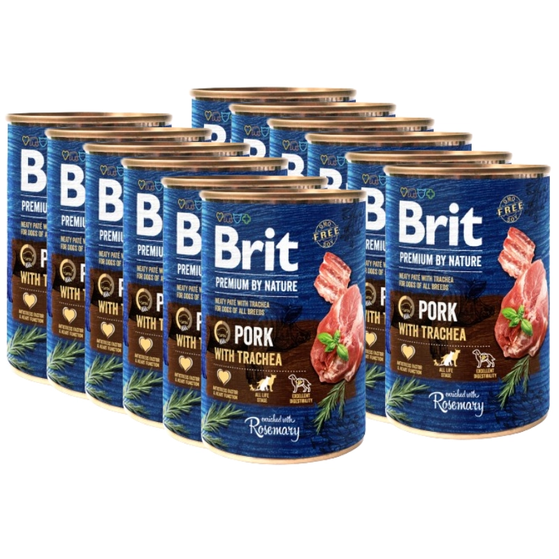 Brit Premium By Nature wieprzowina adult 400 g × 12