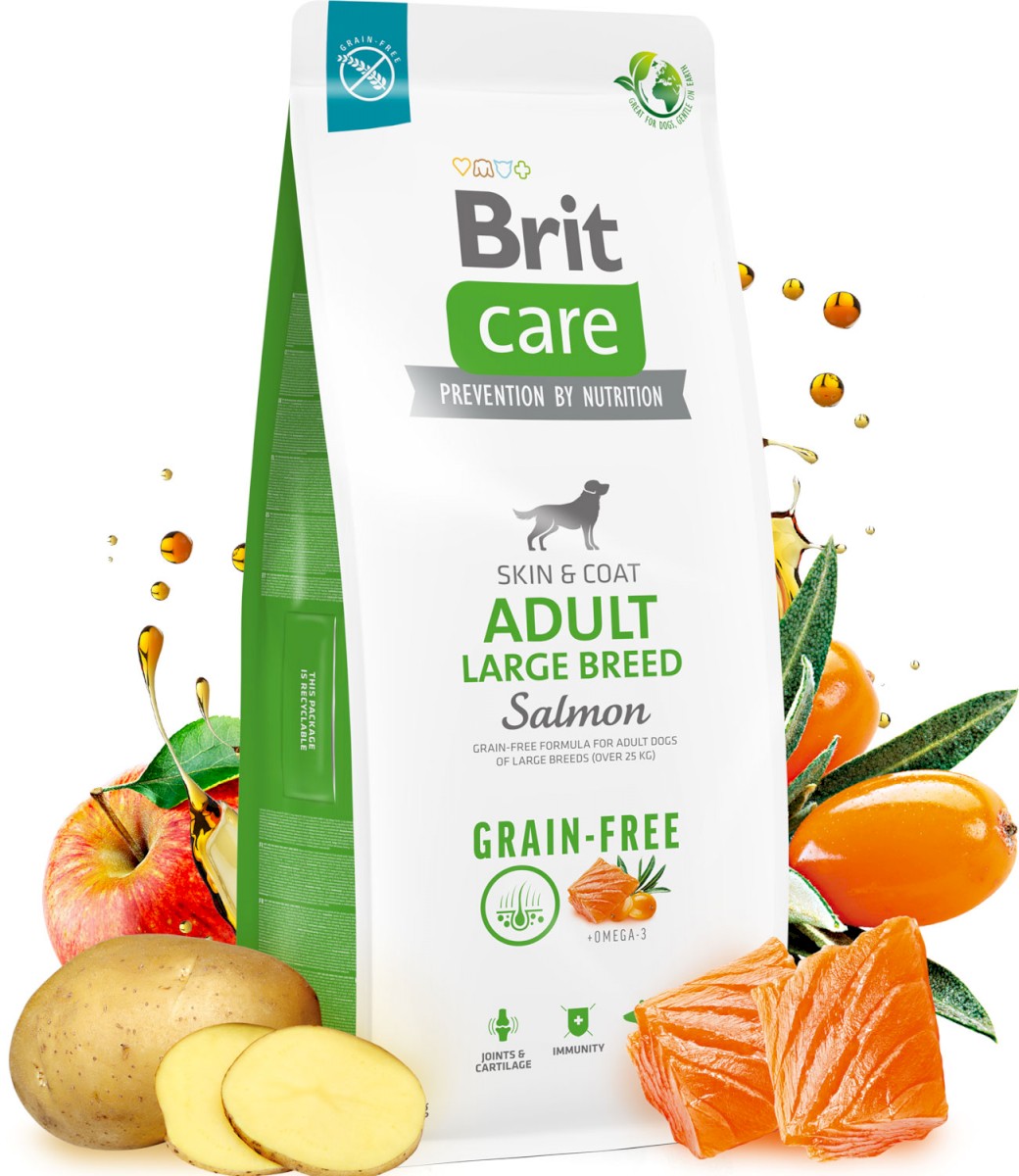 Brit Care łosoś adult duże rasy 1 kg