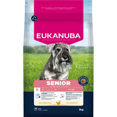 Eukanuba Premium Nutrition kurczak senior małe rasy 3 kg × 2