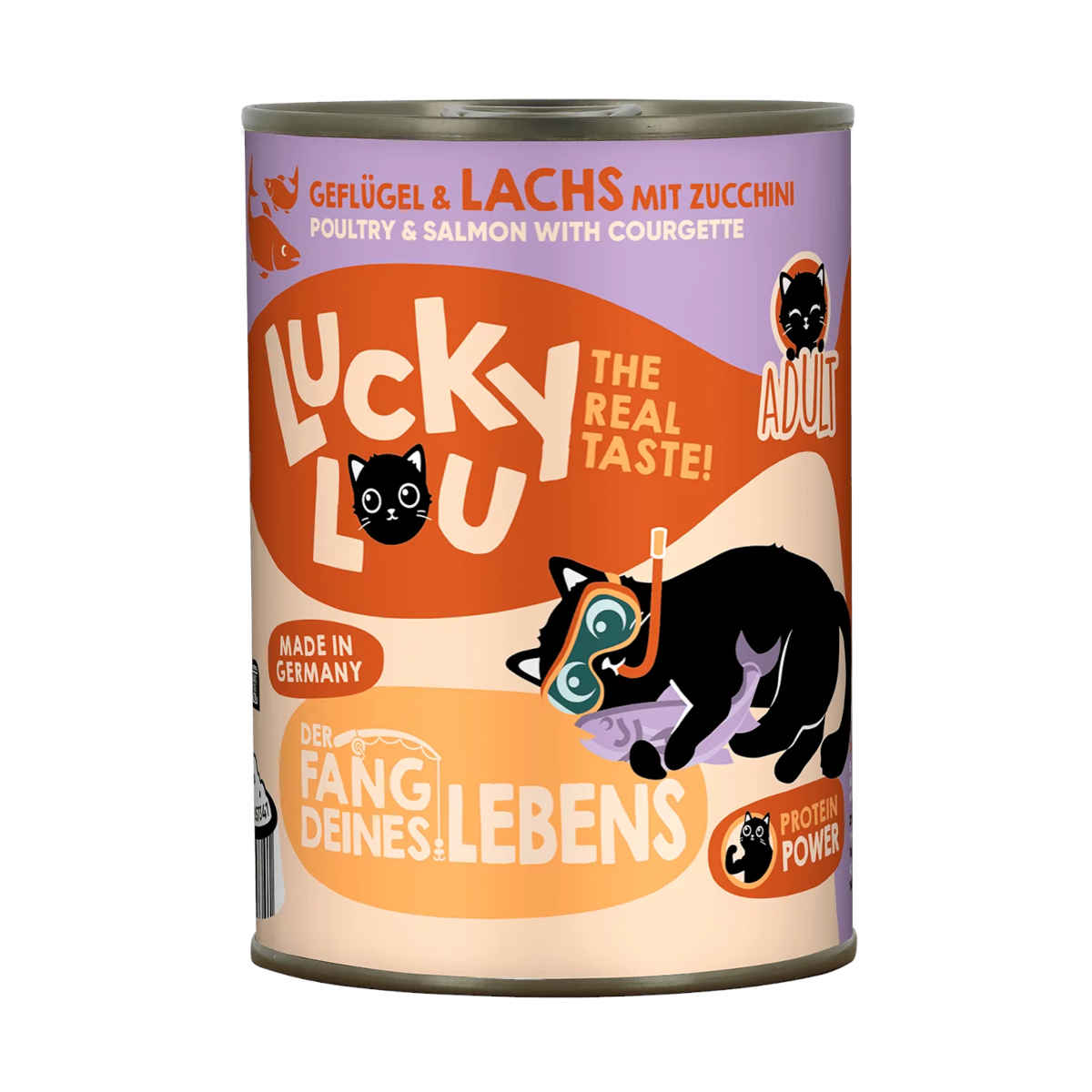 Lucky Lou Lifestage drób, łosoś z pasternakiem adult 400 g