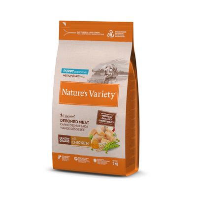 Nature's Variety Healthy Grains kurczak puppy średnie rasy, duże rasy 3 kg