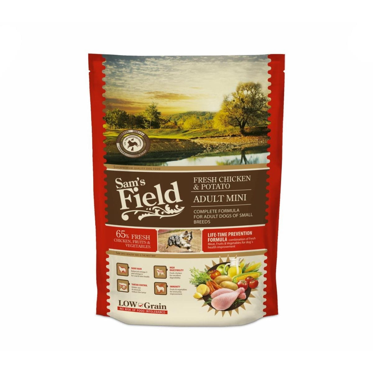 Sam's Field kurczak z ziemniakami adult małe rasy 800 g