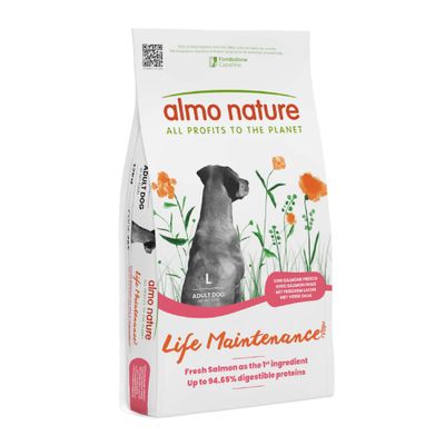 Almo Nature Life Maintenance łosoś adult duże rasy 12 kg × 2
