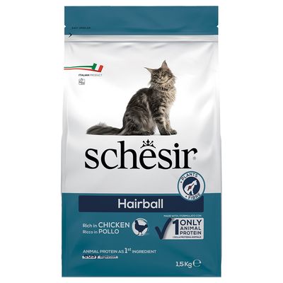 Schesir Original Hairball kurczak adult 1,5 kg × 2
