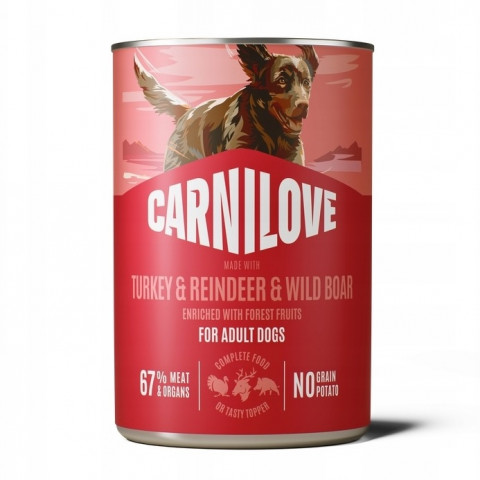 Carnilove Wild Meat dzik, indyk, renifer adult 400 g