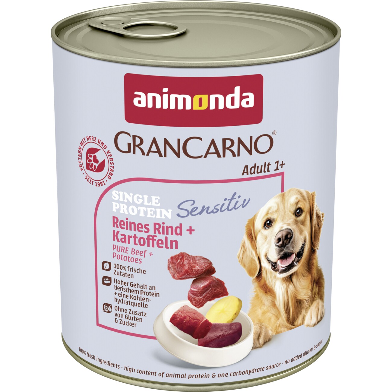 Animonda GranCarno Sensitiv wołowina z ziemniakiem adult 800 g × 6