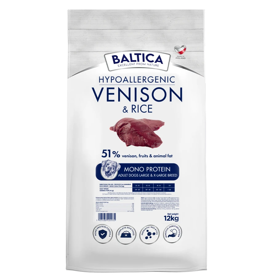 Baltica dziczyzna adult duże rasy 12 kg