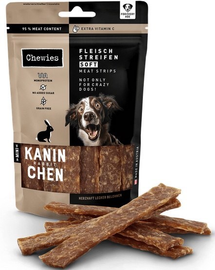 Chewies Meat Strips królik małe rasy 70 g