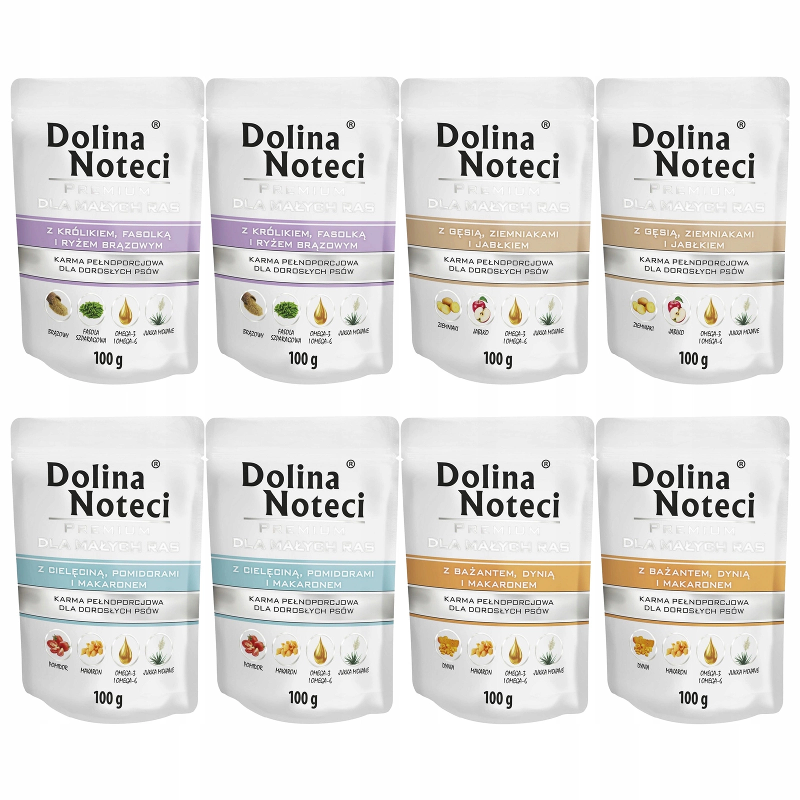 Dolina Noteci Premium bażant, cielęcina małe rasy 100 g × 8