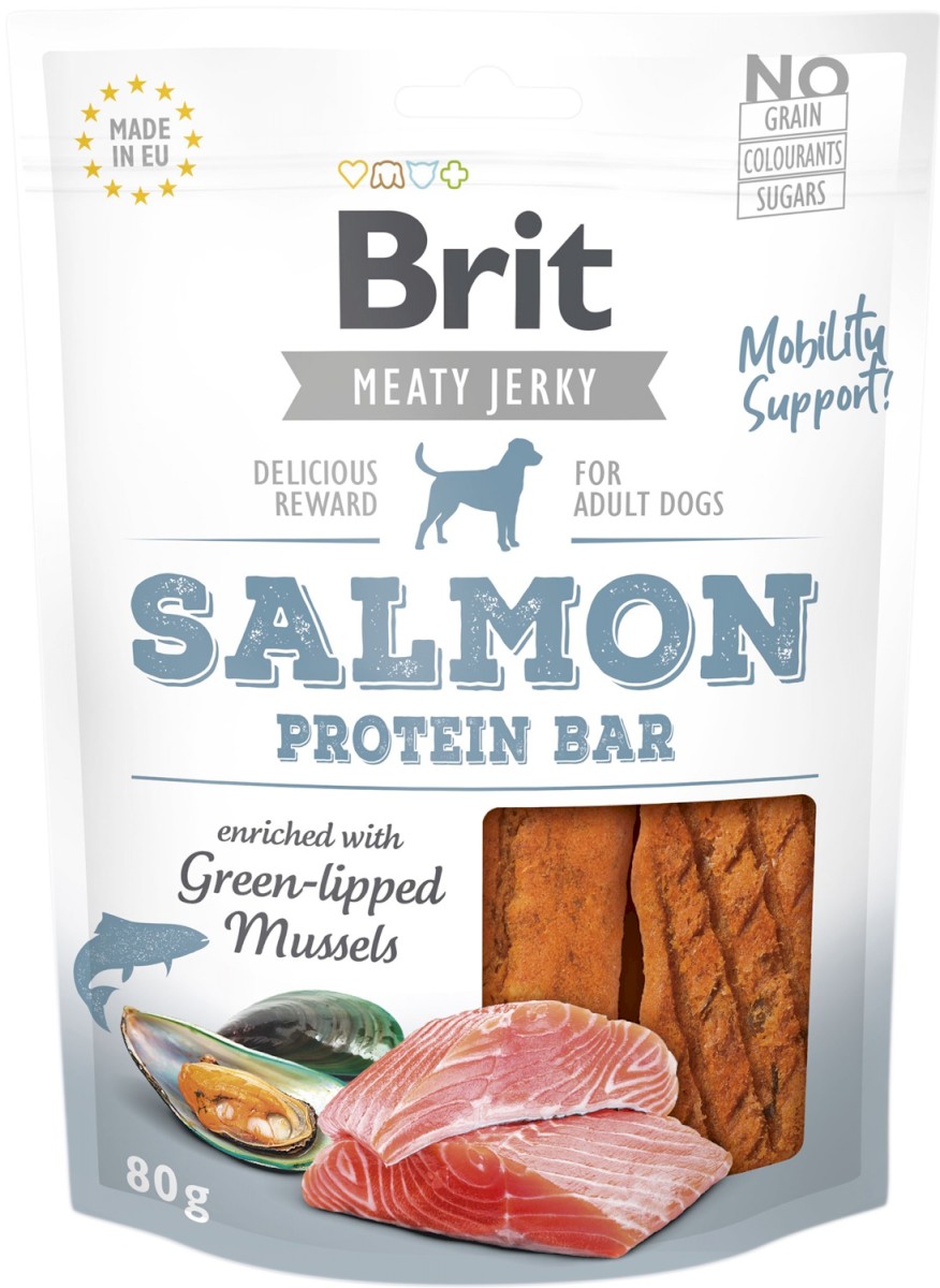 Brit Jerky Snack łosoś adult 80 g