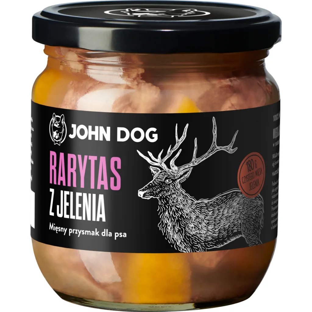 John Dog Rarytas Premium jeleń 380 g