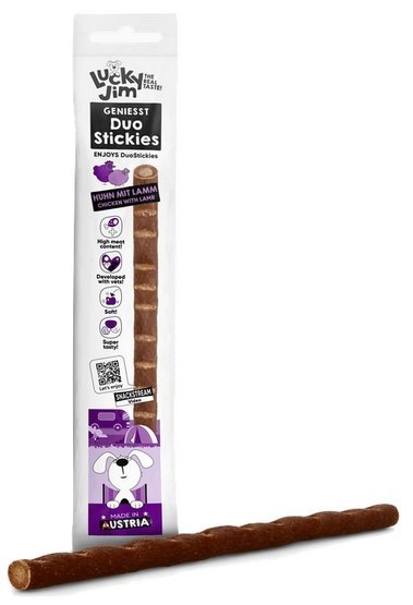 Lucky Jim DuoStickies jagnięcina, kurczak 15 g