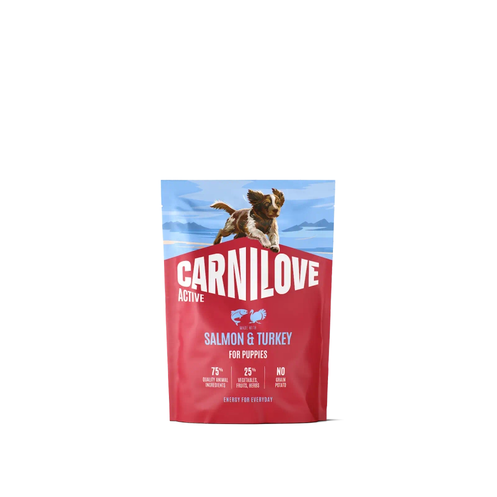 Carnilove Dog Active łosoś, indyk puppy 1,5 kg