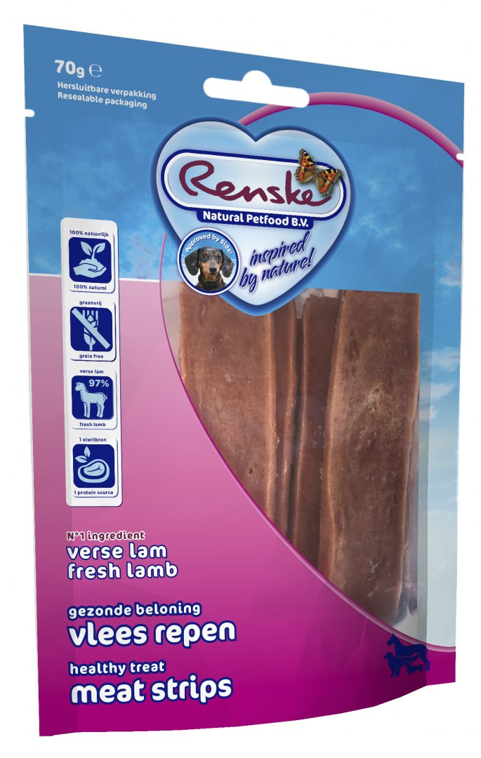 Renske Healthy Meat Strips jagnięcina 70 g