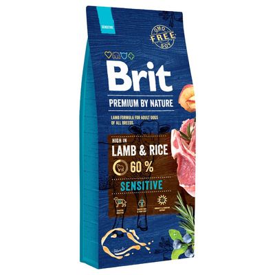 Brit Premium By Nature jagnięcina z ryżem adult 15 kg
