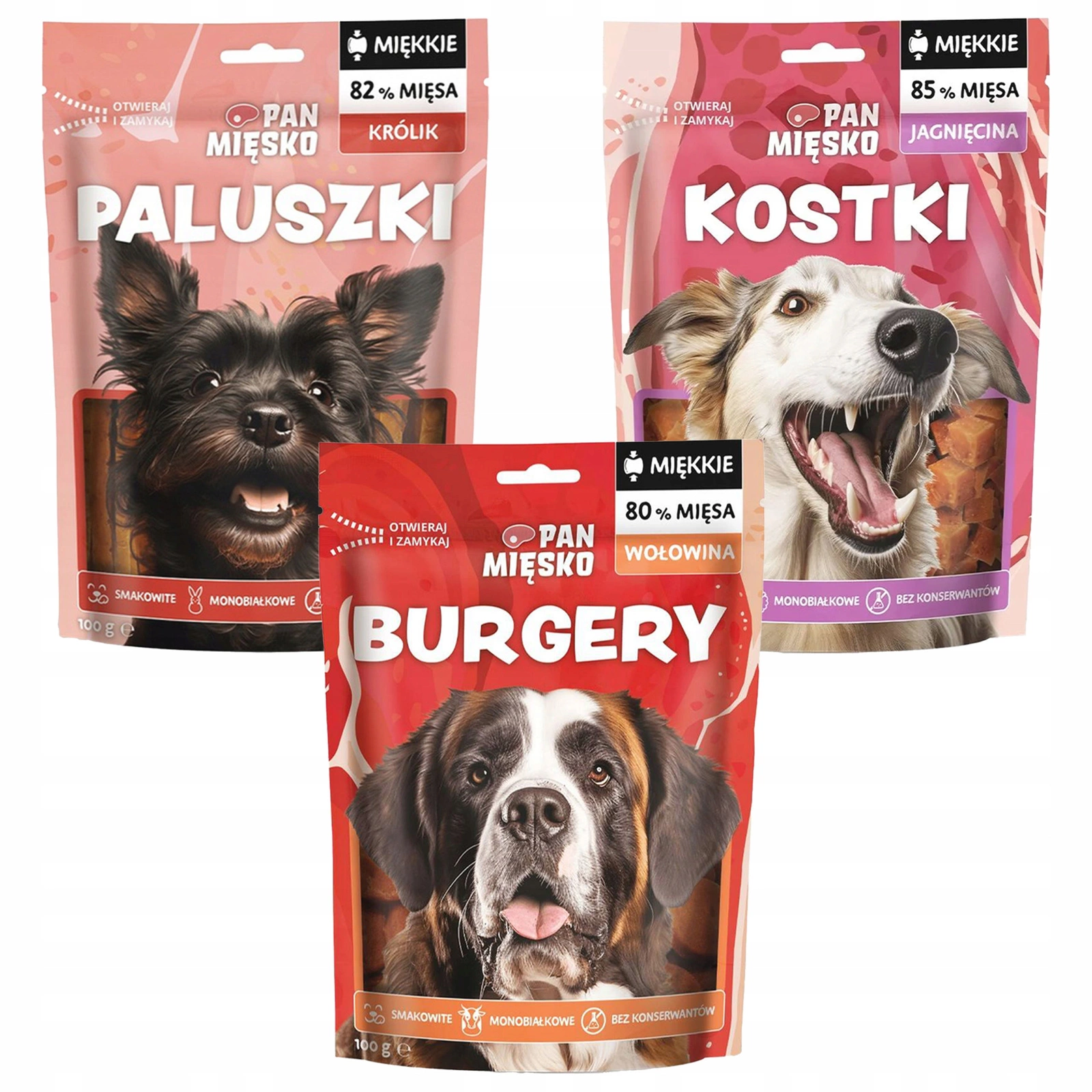Pan Mięsko mix smaków 100 g × 3