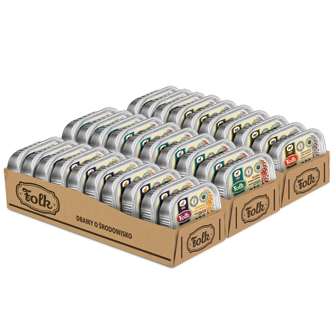 Folk jagnięcina, królik, sarnina adult 100 g × 30