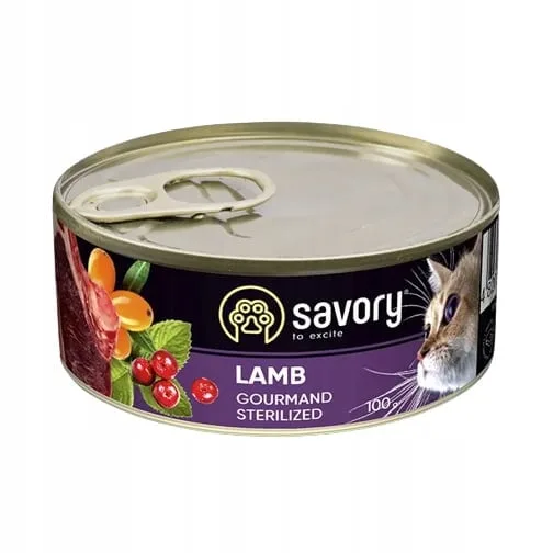 Savory Sterilised jagnięcina pasztet adult 100 g