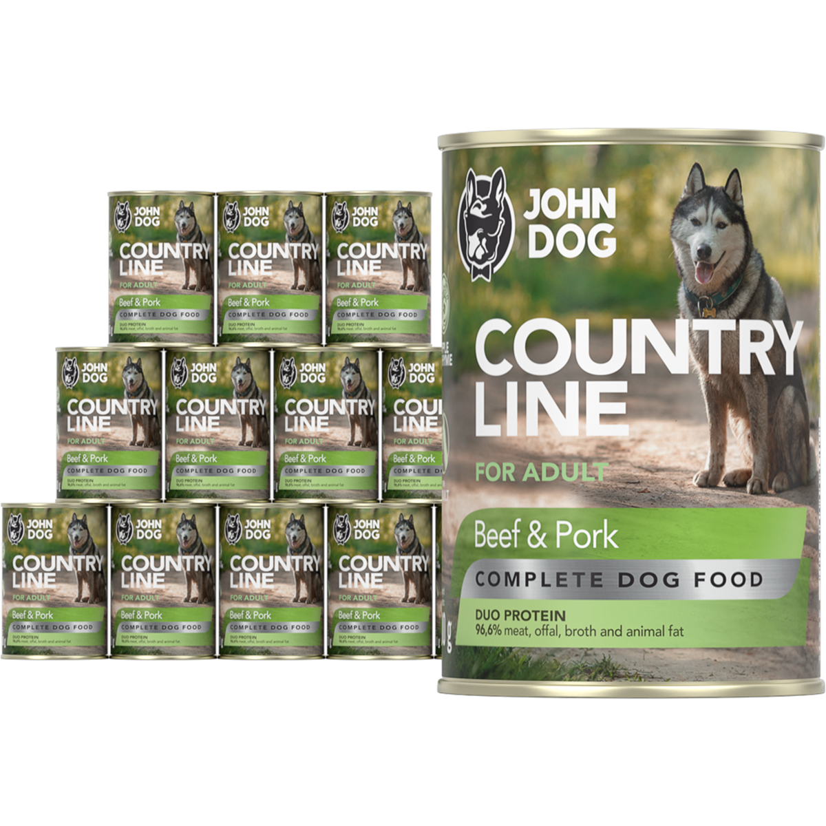 John Dog Country wieprzowina, wołowina adult 400 g