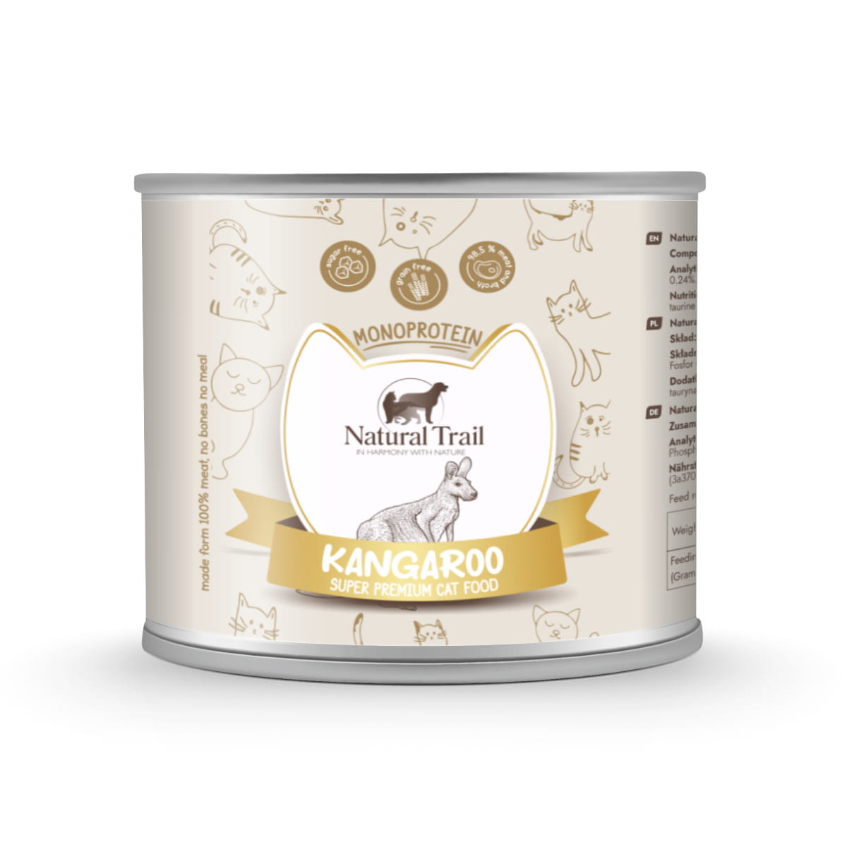 Natural Trail Monoprotein kangur pasztet 185 g