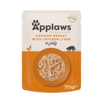 Applaws Sensitive kurczak, wątróbka w galaretce adult 70 g × 16