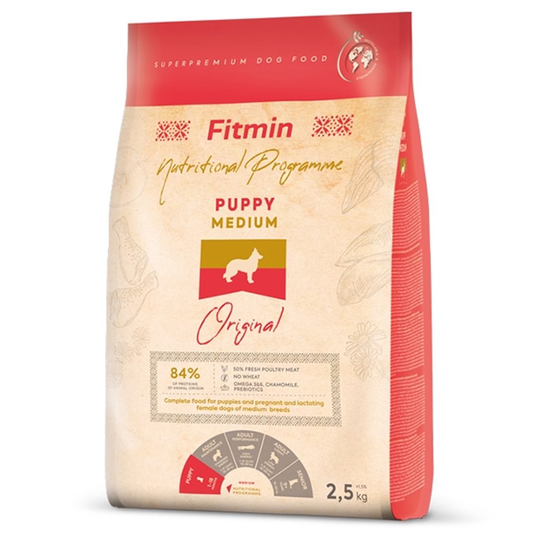 Fitmin Dog puppy średnie rasy 2,5 kg