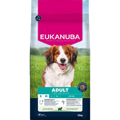 Eukanuba jagnięcina z ryżem adult małe i średnie rasy 12 kg
