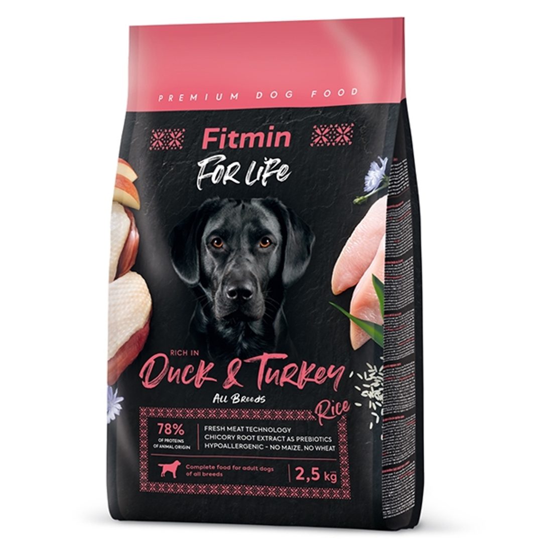 Fitmin For Life indyk, kaczka adult 2,5 kg