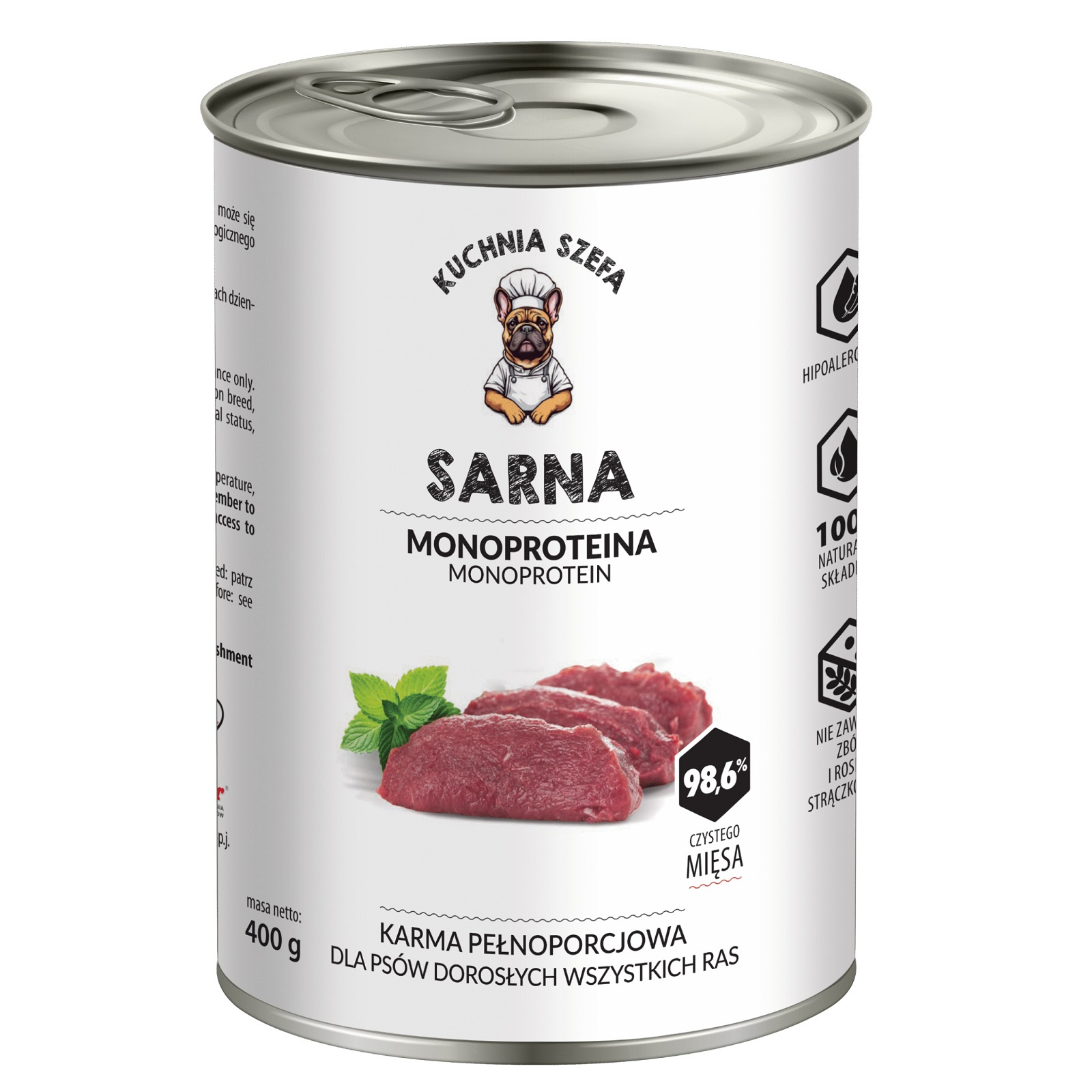 Kuchnia Szefa sarna adult 400 g