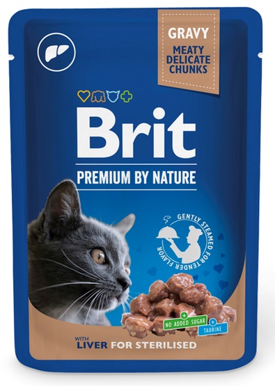 Brit Premium by Nature Sterilised wątróbka w sosie adult 100 g