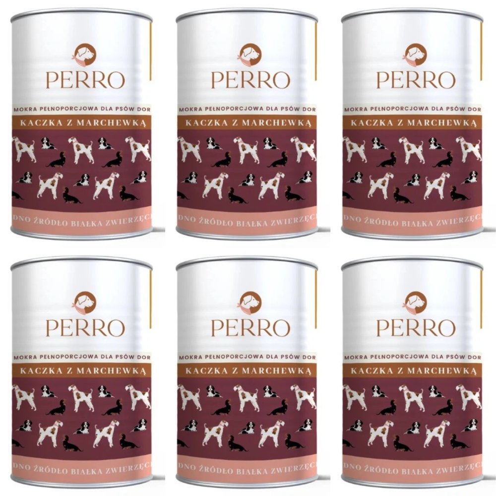 Perro kaczka adult 400 g × 6