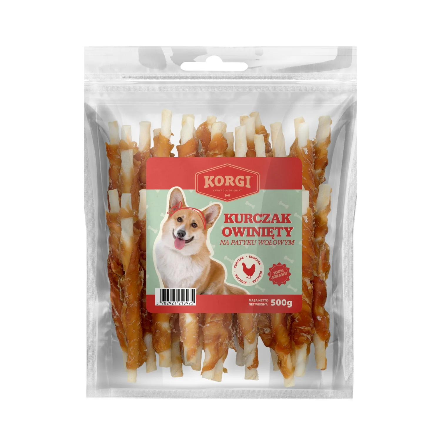 Korgi kurczak, wołowina 500 g