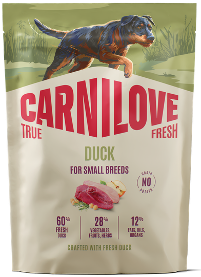 Carnilove True Fresh kaczka adult małe rasy 1,5 kg