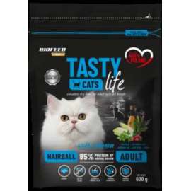 BioFeed Tasty Cats Life Hairball kurczak, łosoś adult 600 g